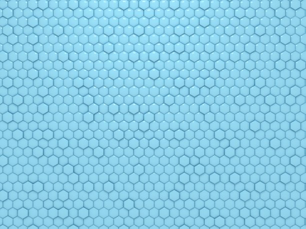 蓝色的蜂窝图片下载