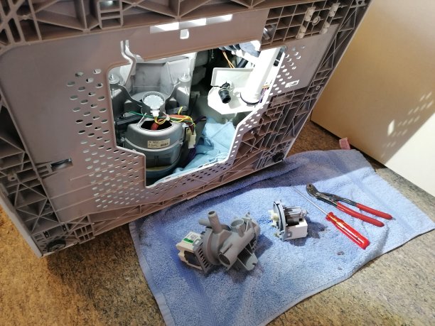 洗衣机排水泵更换图片下载