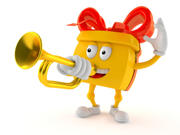 礼物人物吹小号图片下载