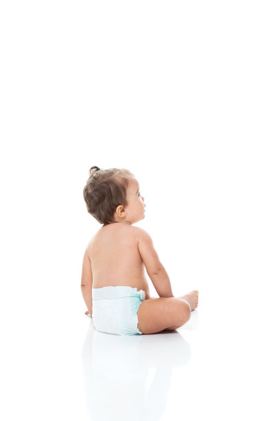 婴儿-人类年龄在白色背景前图片下载