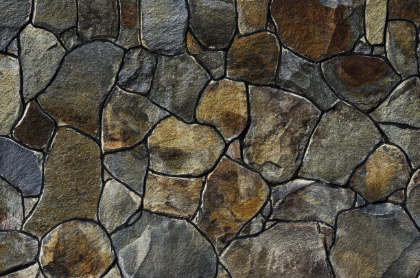 背景来自不同大小的五颜六色的石头图片下载