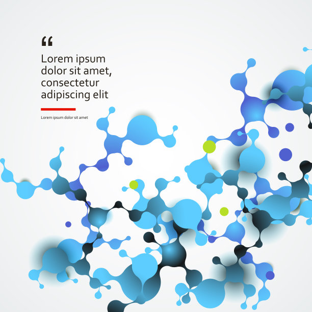 抽象分子结构与球形粒子连接。矢量图图片下载