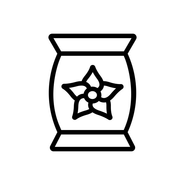 香草袋图标矢量轮廓插图图片下载