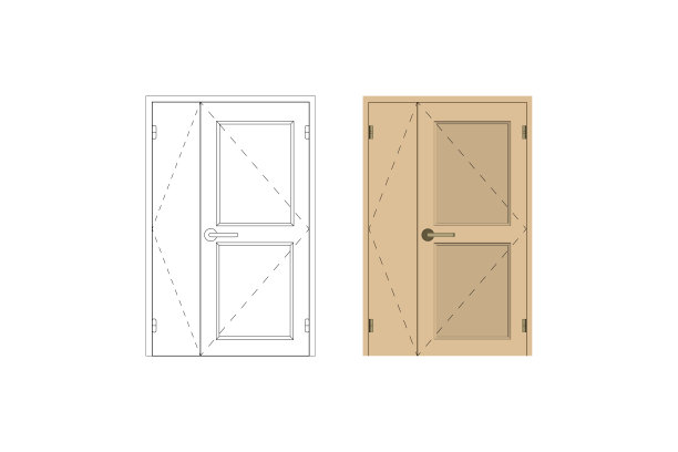 现代木门。图片下载