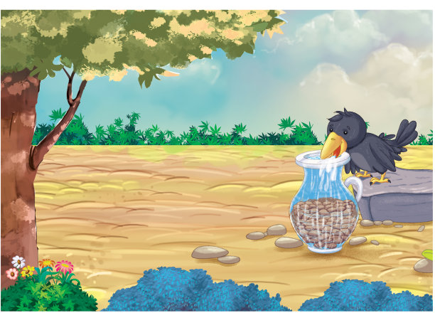 口渴的乌鸦图片下载