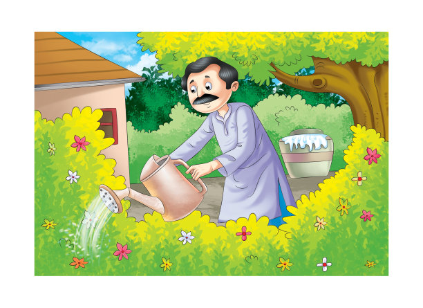 男人浇水图片下载