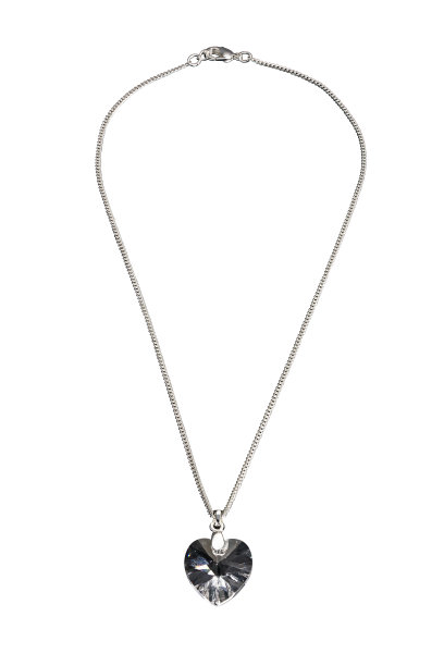 钻石项链孤立在白色背景图片下载