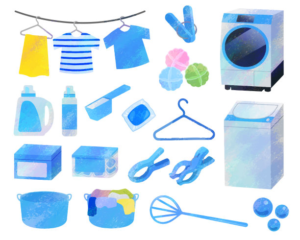 洗衣插图集/模拟风格图片下载