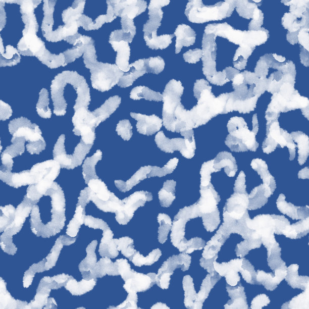 无缝模式与手绘弯曲和波浪水彩线。抽象液体简约的笔触背景。简单的素描风格背景与大胆的垃圾摇滚线条。图片下载