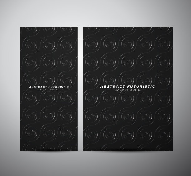 抽象发光的圆环线横幅背景。抽象的未来主义艺术墙纸。图片下载