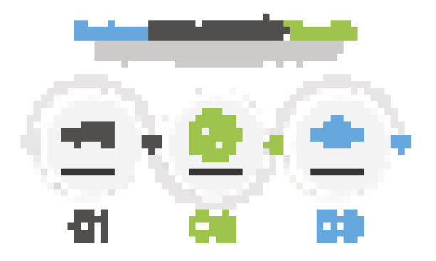 设置线汽车，指南针和手表。业务信息模板。向量图片下载