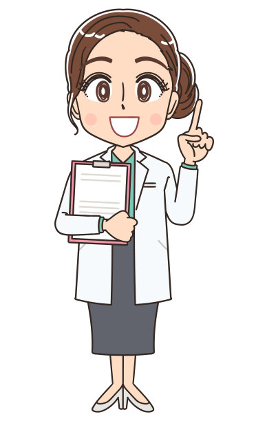 穿着白大褂的漂亮医生。她有积极的情绪。图片下载