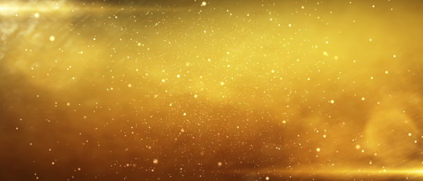 金色粒子闪耀星尘散景闪耀奖尘抽象背景。未来主义闪闪发光的空间上的金色背景。图片下载