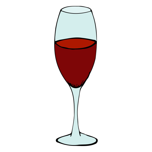 手绘涂鸦玻璃。轮廓草图。矢量彩色插图孤立在白色背景。用于卡片、旗帜、海报、印刷品、徽章的装饰。图片下载