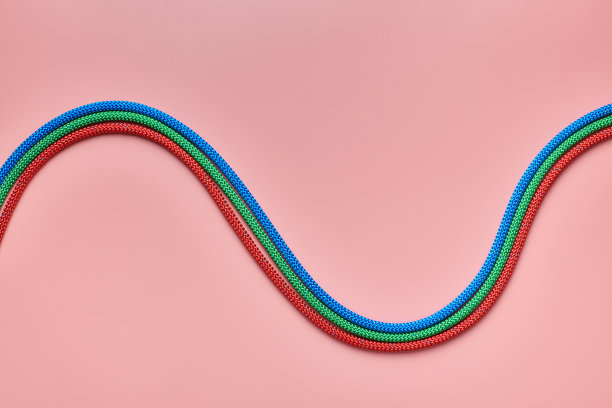 编织尼龙绳波浪状图片下载