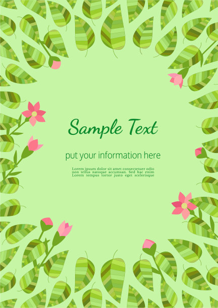 模板春天传单图片下载