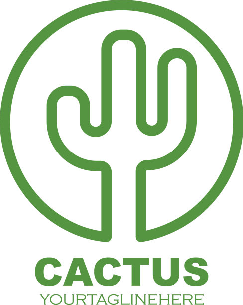 仙人掌图标设计图片下载