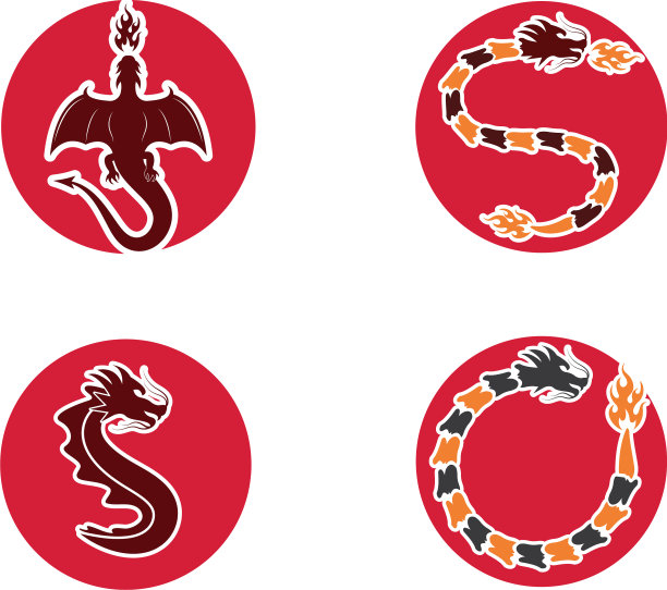 龙标志图标模板图片下载