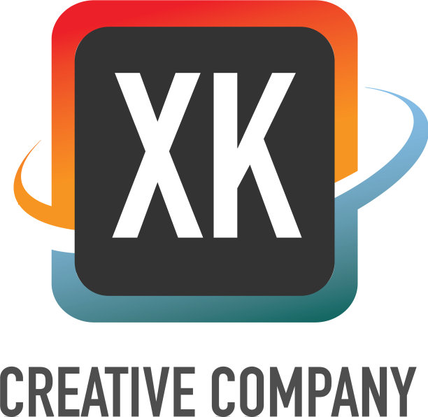 首字母xk勾勾创意设计标志图片下载