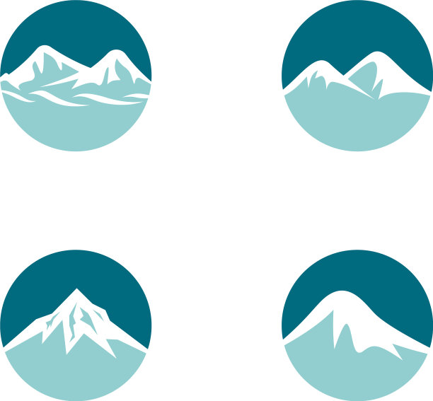 山脉logo模板图标图片下载