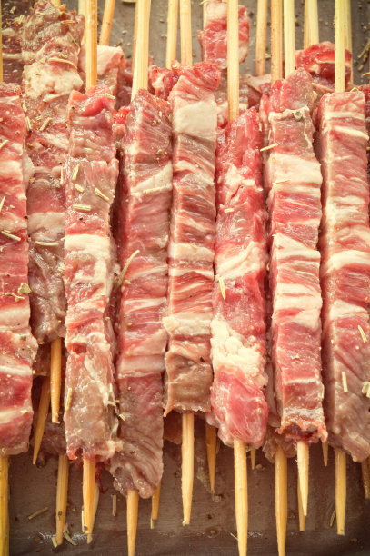 生串羊肉背景图片下载