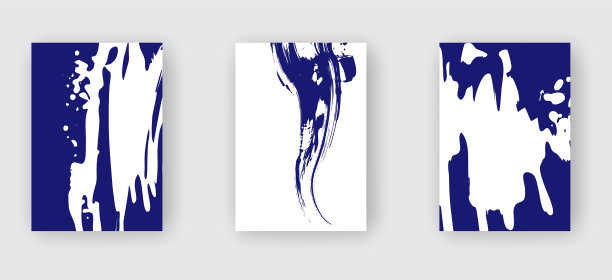 幻影蓝色墨水笔触在白色的背景图片下载