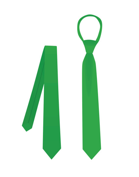 绿色时尚的领带图片下载