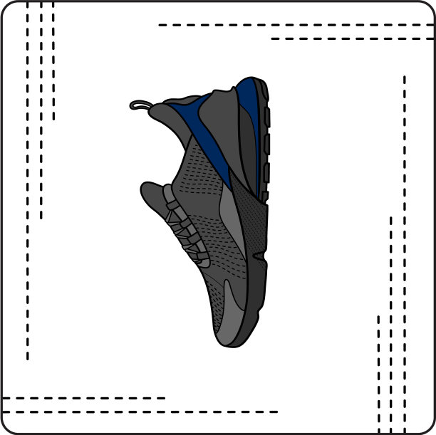 黑色运动鞋空气图片下载
