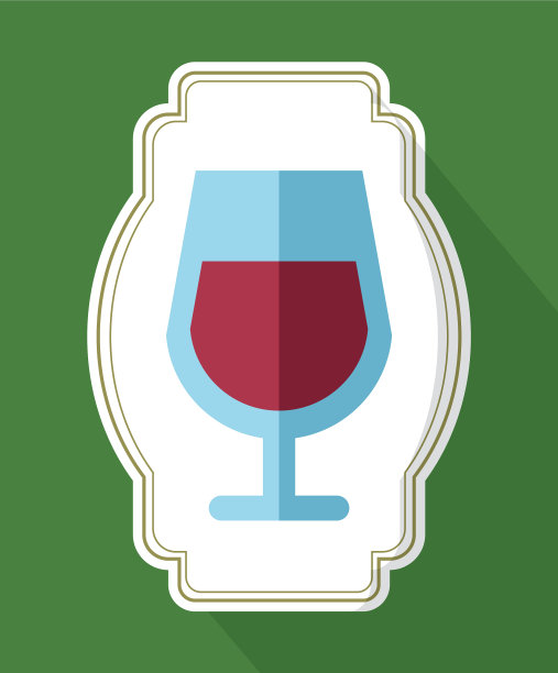 酒杯饮孤立图标图片下载