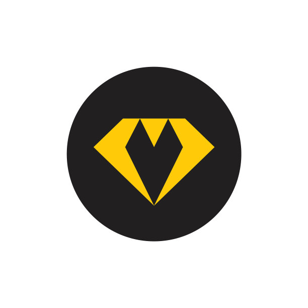 蓝色菱形简单的几何设计标志图片下载