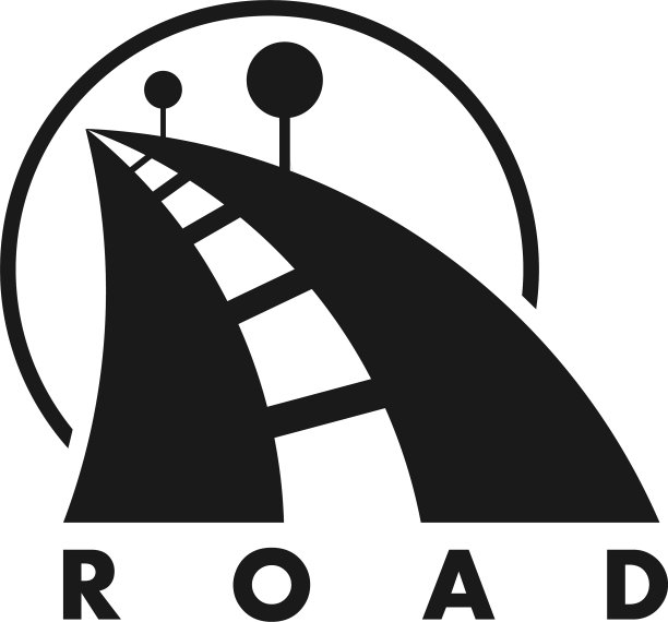 简单的街道太阳路树象征几何图片下载