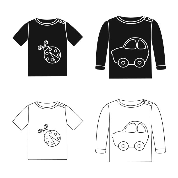 设计时尚和服装符号集图片下载