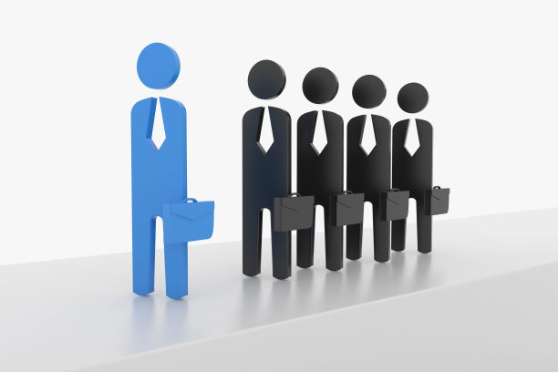 领导和一组团队追随者图片下载