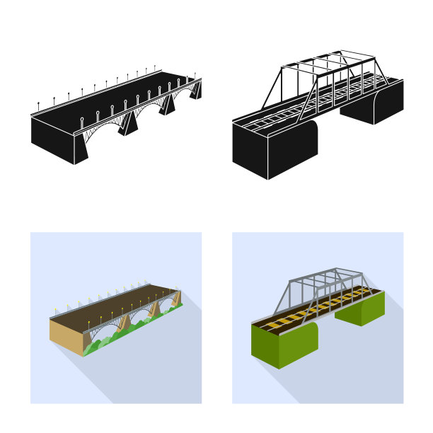 孤立的对象连接和设计符号图片下载