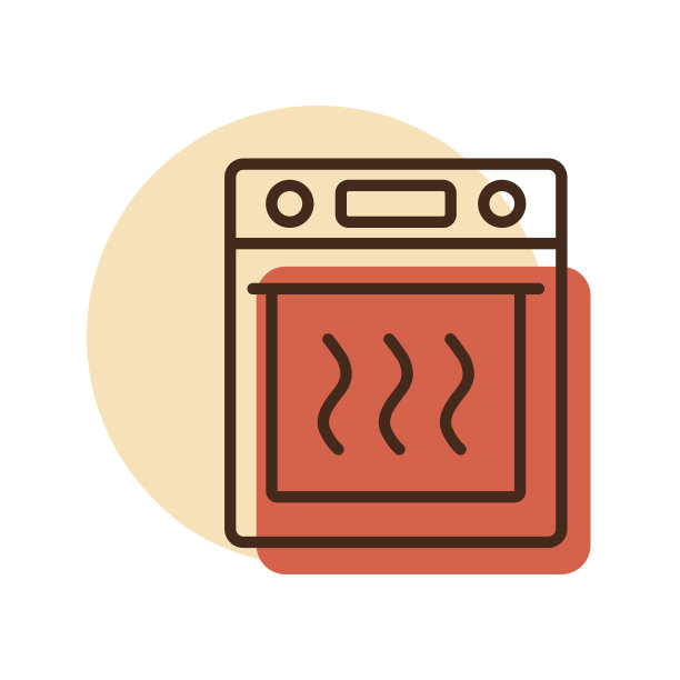 电烤箱矢量厨房图标图片下载