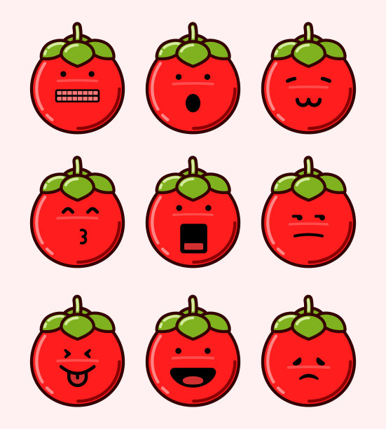 番茄表情符号集图片下载