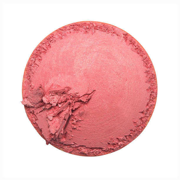 碾碎的粉状面部隔离白色图片下载