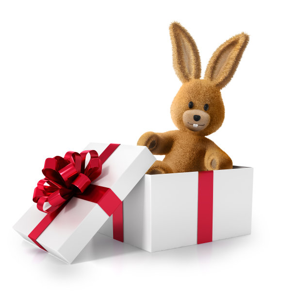 可爱的玩具兔子图片下载