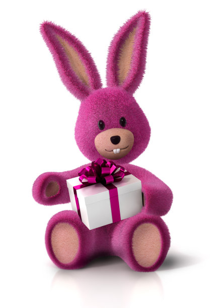 可爱的玩具兔子图片下载