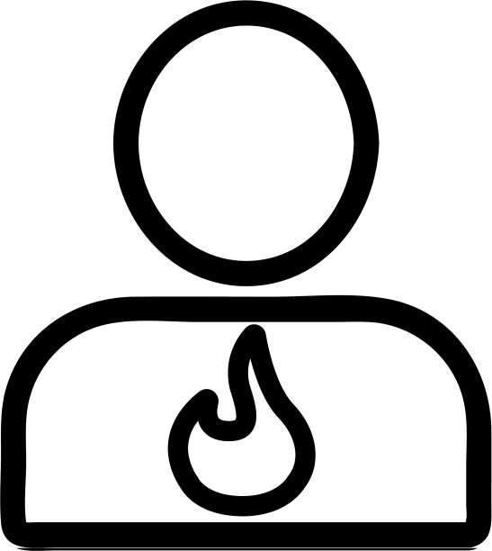 人胃图标孤立轮廓符号图片下载