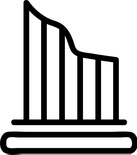 希腊建筑图标孤立轮廓图片下载