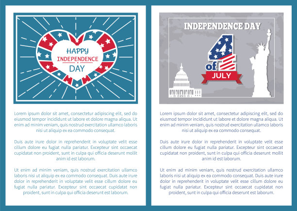 7月4日独立日海报，美国雕像图片下载
