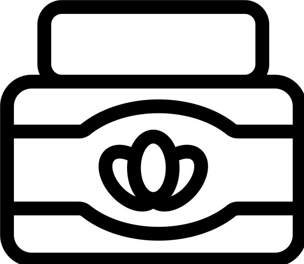 薰衣草面霜图标孤立轮廓图片下载