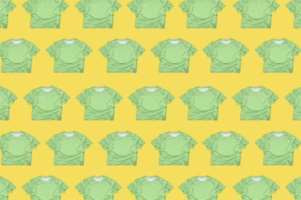 空白的绿色t恤图片下载