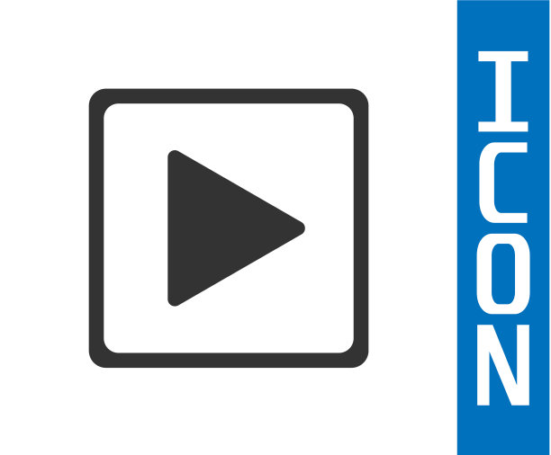 灰色的方块图标孤立在白色上图片下载