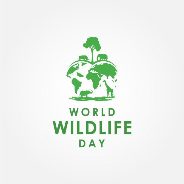世界野生动物日的横幅或背景设计图片下载