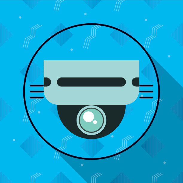 闭路电视摄像设备隔离图标图片下载