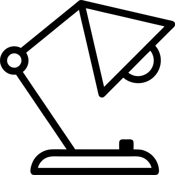 台灯图标设计模板图片下载