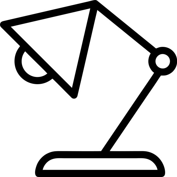 台灯图标设计模板图片下载