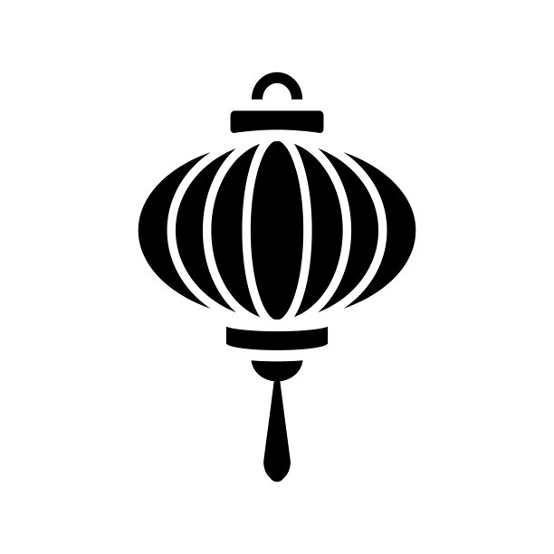 中国灯笼图标设计矢量模板图片下载